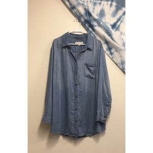 Blue Button up! Fantastic condition!